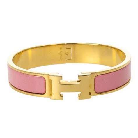 hermes pink enamel bracelet|Hermes enamel bracelets for women.